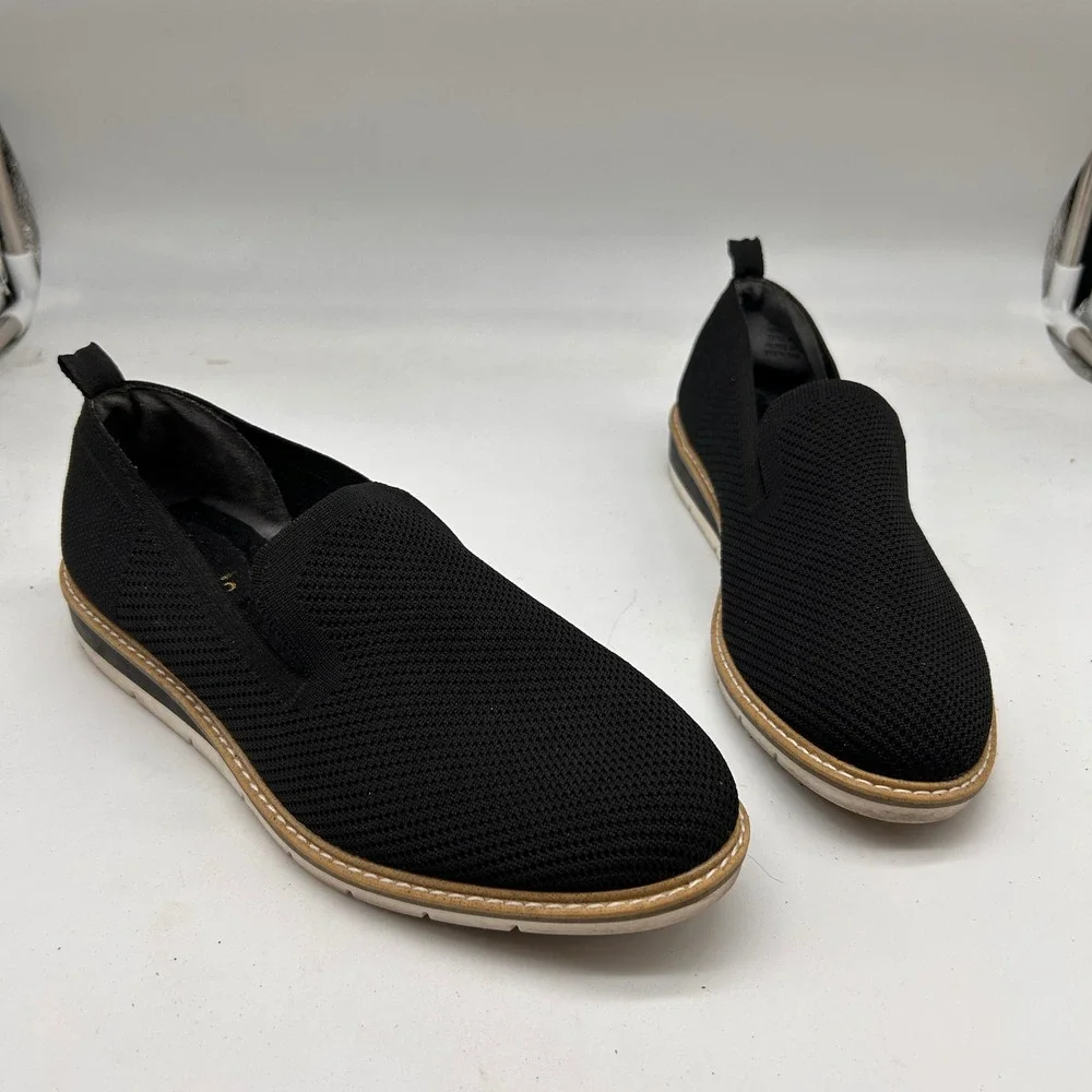 Kelly & Katie Aerin Black Knit Slip On‎ Loafers Women 8.5M